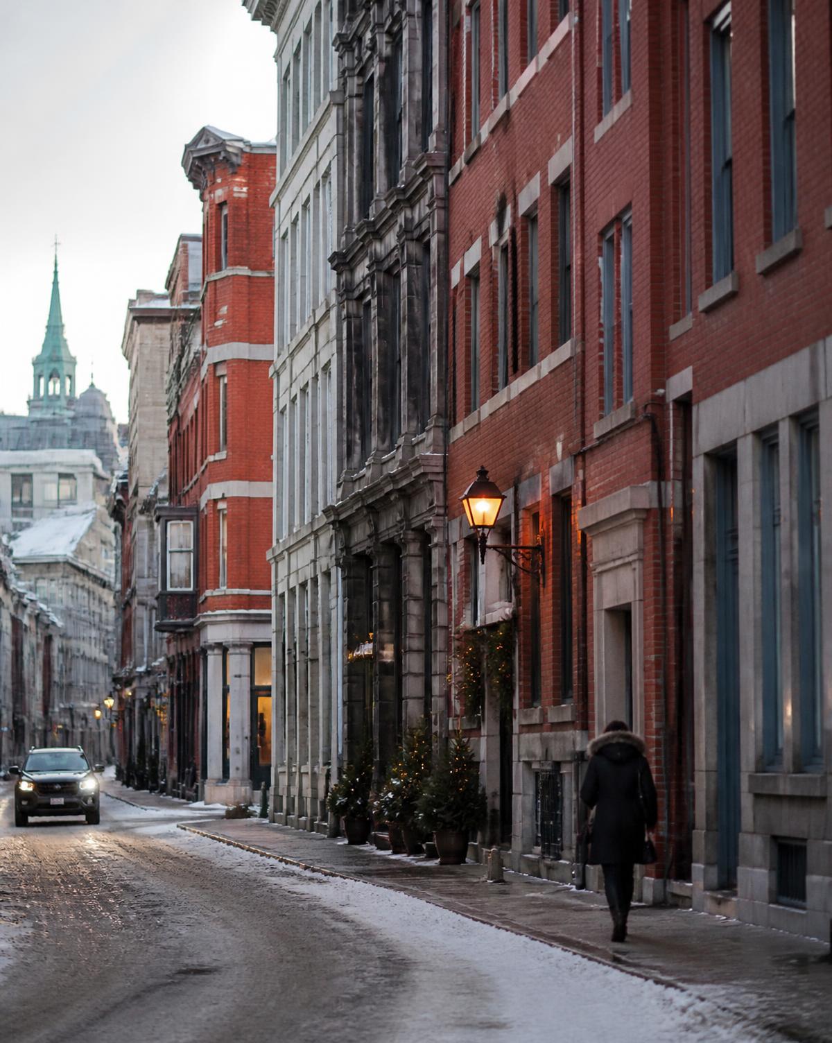 Rue de Montréal en hiver